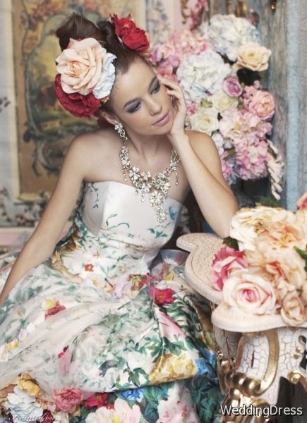 Color Wedding Dresses by Stella de Libero