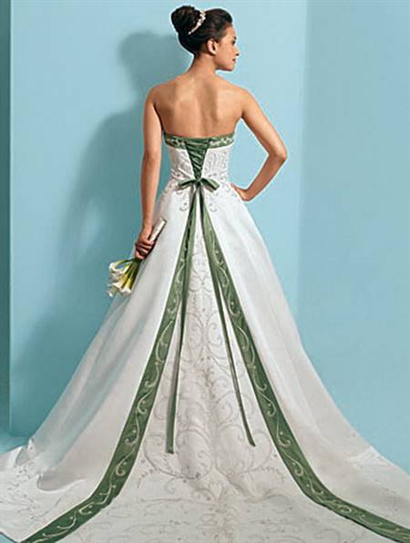 Colored wedding gowns
