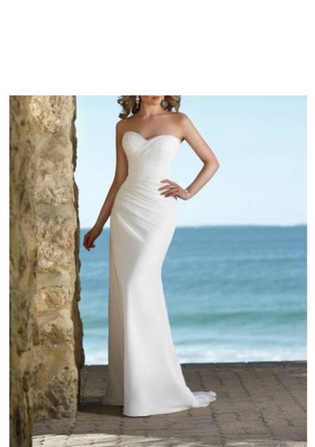 Designer beach wedding dress