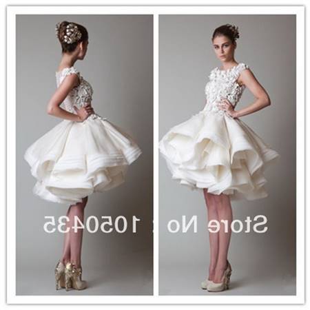 Designer short wedding dresses