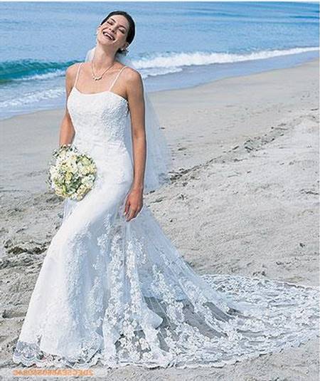 Destination wedding dresses beach