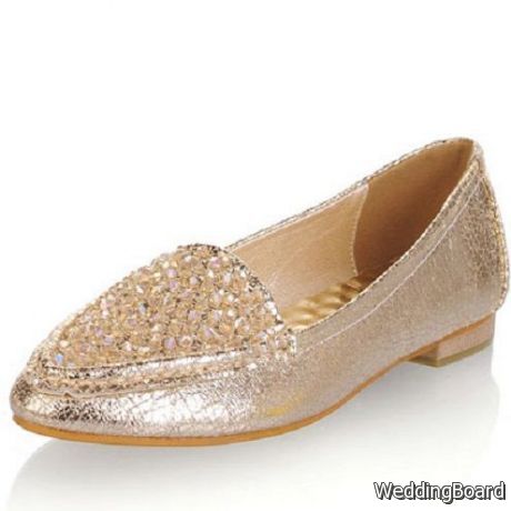 Flat wedding shoes detail designs for you