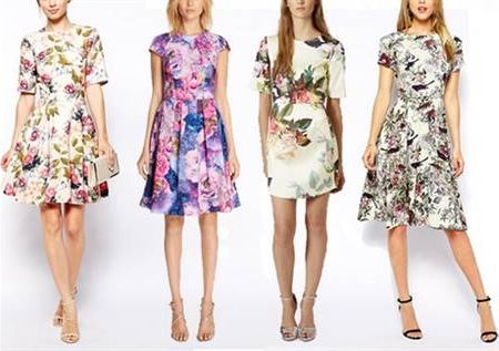 Floral dress for wedding guest