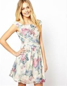 Floral dress for wedding guest
