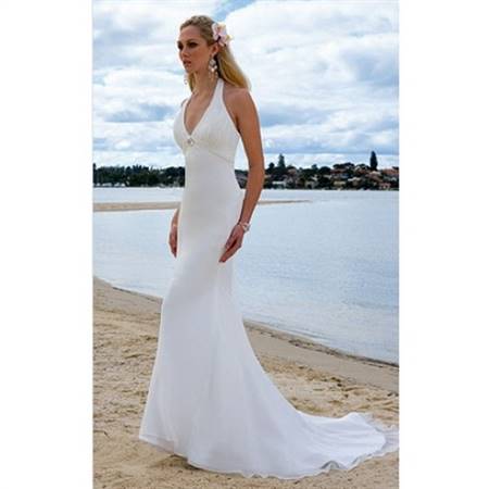 Halter beach wedding dresses