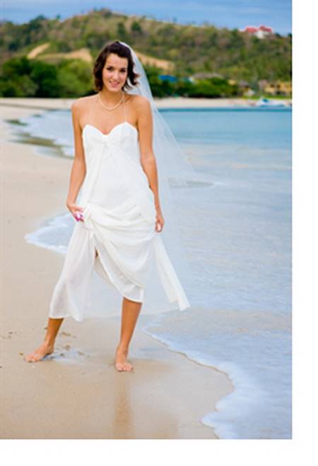 Informal beach wedding dress