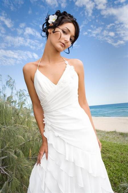 Informal beach wedding dress