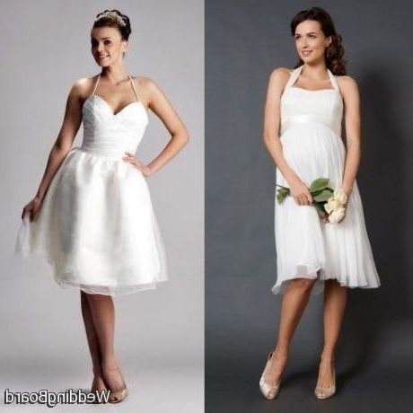 Knee Length Wedding Dresses for Mature Brides