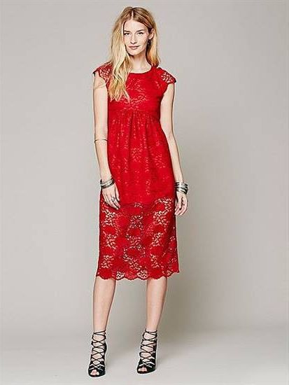 Lace dress for wedding guest