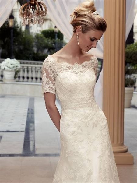 Lace overlay wedding dress