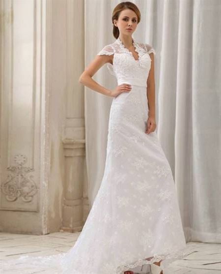 Lace wedding dresses with cap sleeves