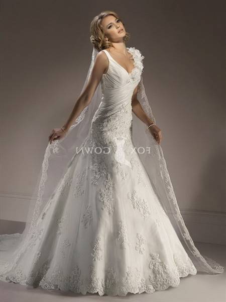Lace wedding gown