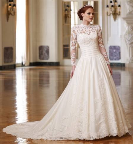 Lace wedding gown