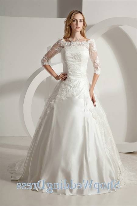 Long sleeved wedding gowns