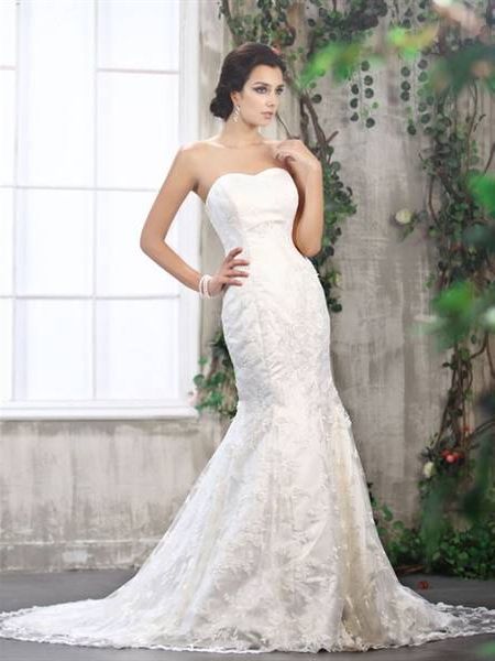 Mermaid lace wedding dresses