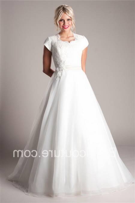 Modest short wedding dresses