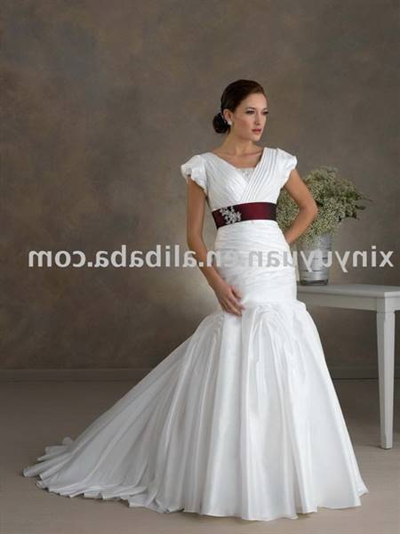 Modest short wedding dresses