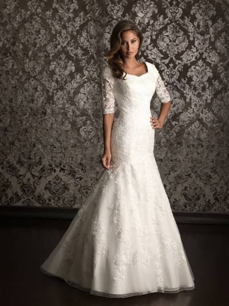 Modest wedding gowns with sleeves