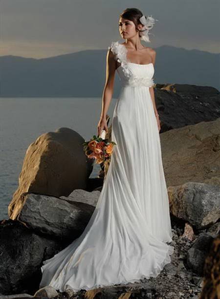 One shoulder wedding gowns