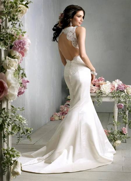Open back wedding gowns