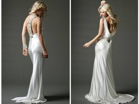 Open back wedding gowns