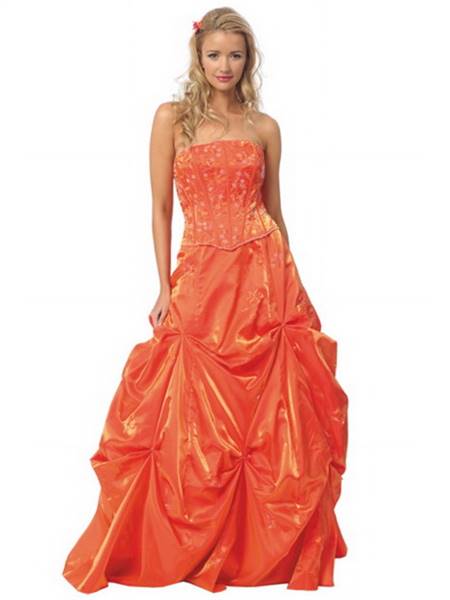 Orange wedding dresses