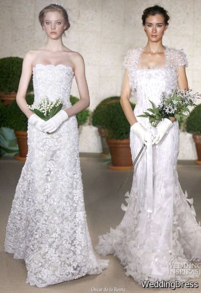 Oscar de la Renta Spring women’s Wedding Gowns