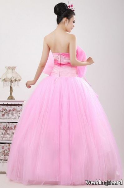 Pink Color Bridal Wedding Dress with Another Color Meaning