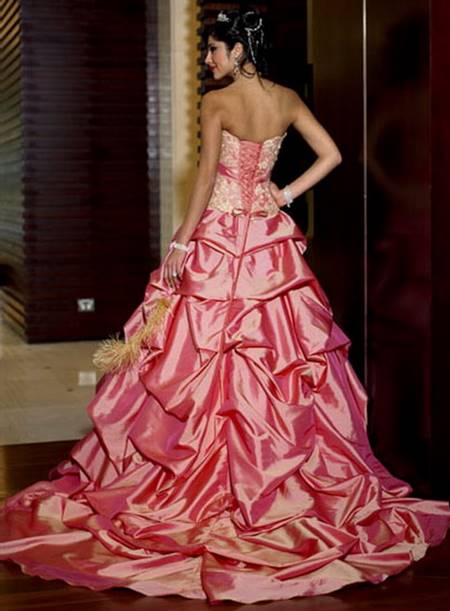 Pink wedding dresses