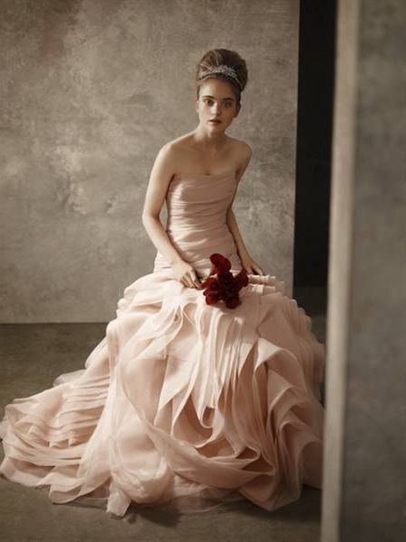 Pink wedding gowns