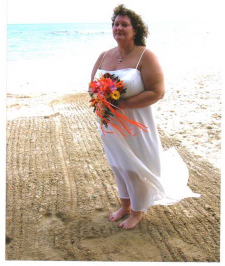Plus size beach wedding dresses