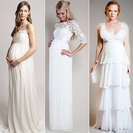 Pregnancy wedding gowns