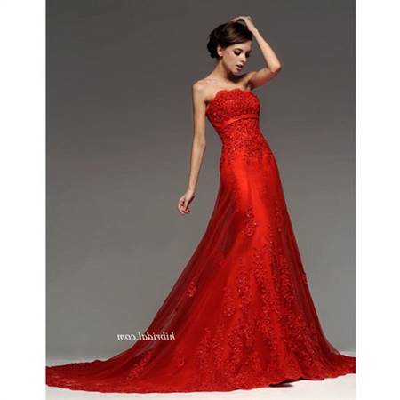 Red dresses for weddings