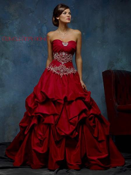 Red wedding dresses