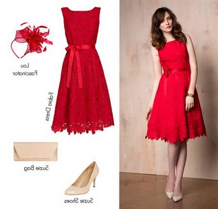 Red wedding guest dresses