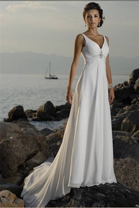 Romantic beach wedding dresses