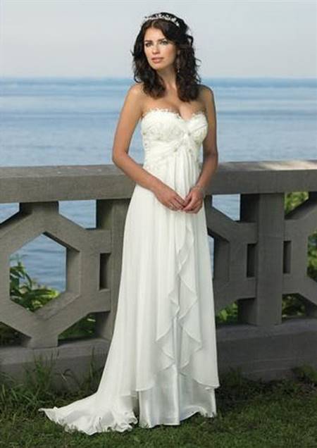 Romantic beach wedding dresses