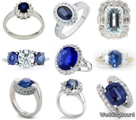 Sapphire engagement rings variation designs and colors
