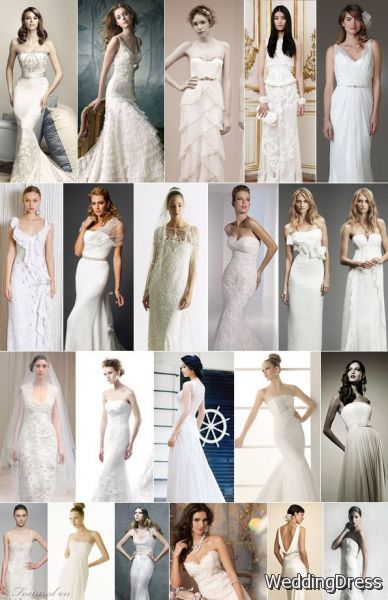 Sheath, Empire, Mermaid Wedding Dresses | Top 10 Bridal Trends No. 5