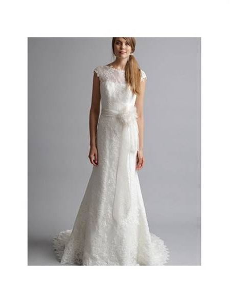 Sheath lace wedding dresses