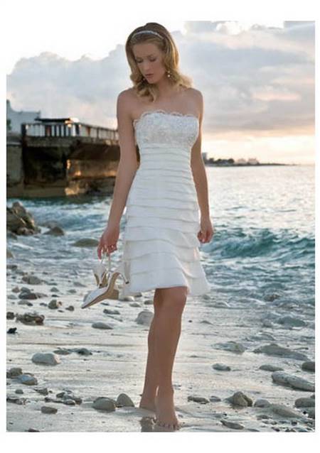 Short beach wedding dresses