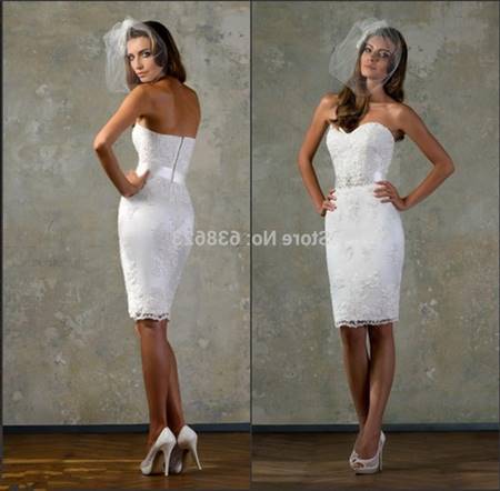 Short fitted wedding dresses