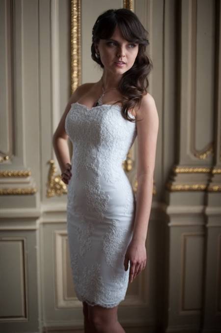 Short fitted wedding dresses