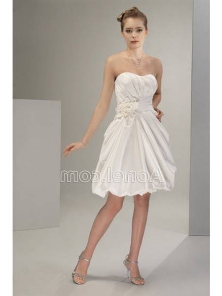 Short ivory wedding dresses
