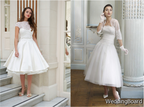 Short style wedding dresses are the famous trend for simple women
