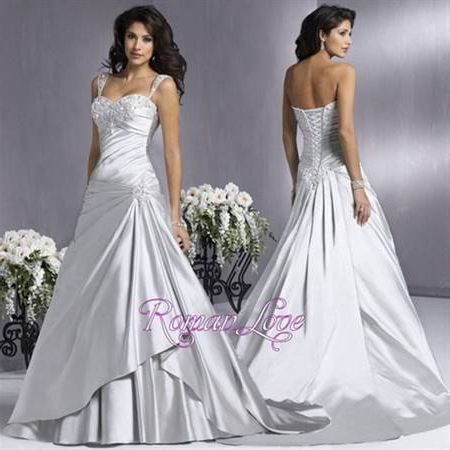 Silver wedding gowns