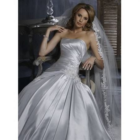 Silver wedding gowns
