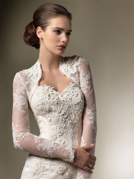 Sleeved wedding gowns