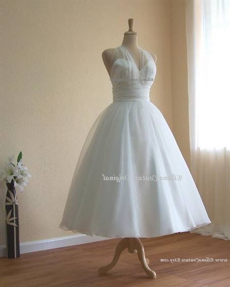 Tea length wedding gowns