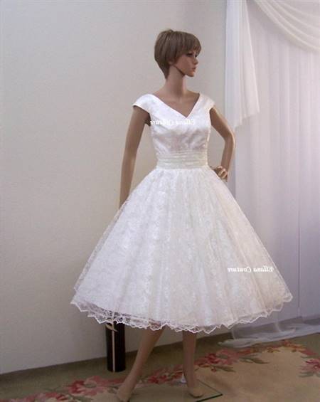 Tea length wedding gowns